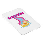 Magnet Flexible Été blond de fille (Côté Droit)