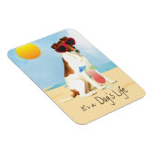 Magnet Flexible Été Feu Fox Terrier (Côté Droit)