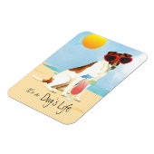 Magnet Flexible Été Feu Fox Terrier (Côté Gauche)