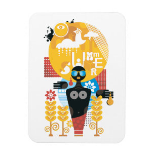 Magnet Flexible Été fille