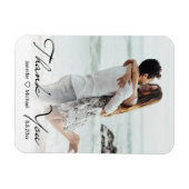 Magnet Flexible été plage mariage photo merci (Horizontal)