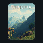 Magnet Flexible Ethiopie Illustration Voyage Art Vintage<br><div class="desc">Design d'illustration vectorielle en Éthiopie. De l'exploration des monts Simien à la découverte de l'histoire de Lalibela et Axum,  l'Ethiopie offre une expérience de voyage unique,  riche et inoubliable.</div>