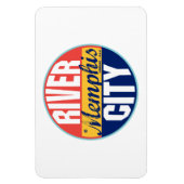 Magnet Flexible Étiquette Vintage Memphis (Vertical)