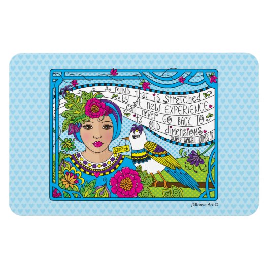 Magnet Flexible Étirez votre esprit_Aimant flexible 6"x4" (Horizontal)