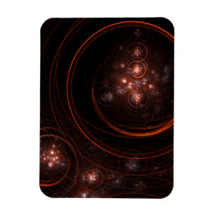 Magnet Flexible Étoile cramoisie en orbite dans l'art cosmique abs