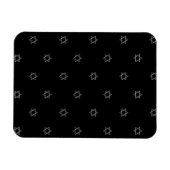 Magnet Flexible Étoile d'argent 3D de David (Horizontal)