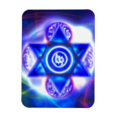 Magnet Flexible Étoile du nouvel âge de David (Vertical)