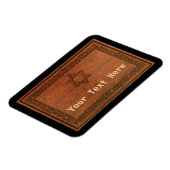 Magnet Flexible Étoile en bois sculpté de David (Côté Gauche)