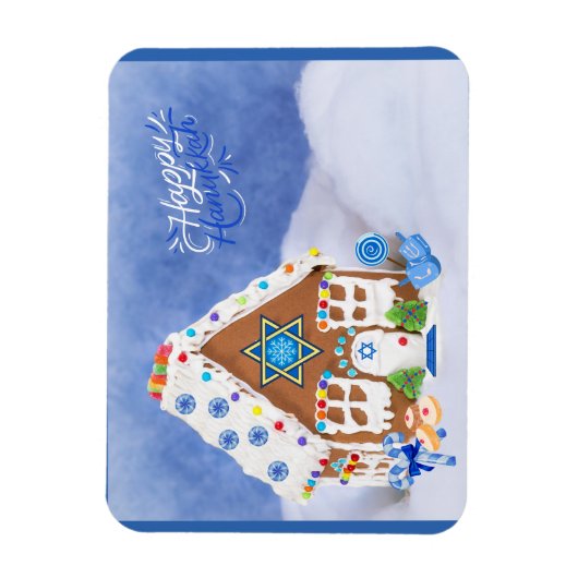 Magnet Flexible Étoile Hanoukka moderne de David Gingerbread House (Vertical)