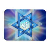 Magnet Flexible Étoile radieuse de David (Horizontal)