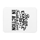 Magnet Flexible Être un exemple de foi et d'amour en action (Horizontal)