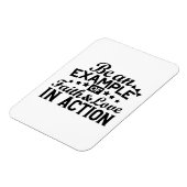 Magnet Flexible Être un exemple de foi et d'amour en action (Côté Gauche)