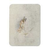 Magnet Flexible Étude d'un renard croustillant, face à droite vers (Vertical)