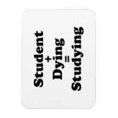 Magnet Flexible Étudiant Plus Mort Égal Étudier (Vertical)