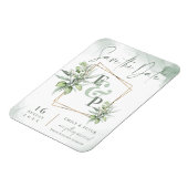 Magnet Flexible Eucalyptus Feuille Gold Frame Mariage de verdure É (Côté Gauche)