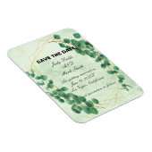 Magnet Flexible Eucalyptus Feuilles de verdure géométrique Enregis (Côté Droit)