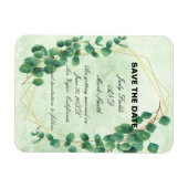 Magnet Flexible Eucalyptus Feuilles de verdure géométrique Enregis (Horizontal)