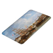 Magnet Flexible Eugene Boudin - Festival dans le port de Honfleur (Côté Gauche)