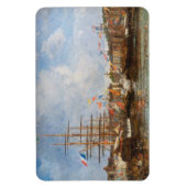Magnet Flexible Eugene Boudin - Festival dans le port de Honfleur (Vertical)