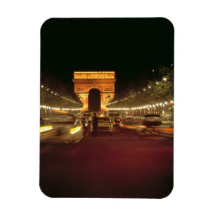 Magnet Flexible Europe, France, Paris. La circulation du soir se p