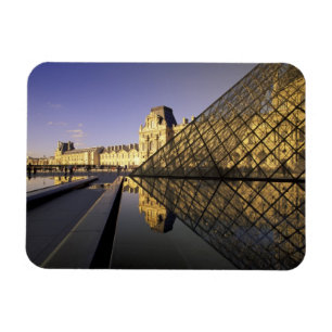 Magnet Flexible Europe, France, Paris. Le Louvre et verre