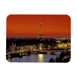 Magnet Flexible Europe, France, Paris. Vue coucher de soleil de la