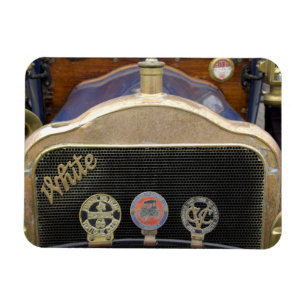 Magnet Flexible Europe, Irlande, Dublin. Voiture ancienne, Blanche
