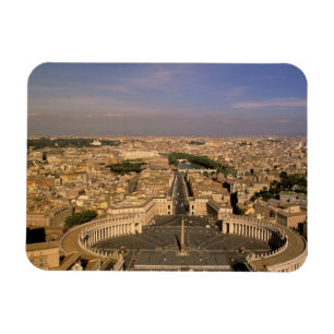 Magnet Flexible Europe, Italie, Rome, Vatican. Vue depuis St.