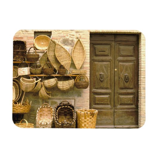 Magnet Flexible Europe, Italie, Toscane, Montalcino. Panier (Horizontal)