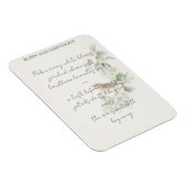 Magnet Flexible European Robin & Hawthorn – Editable Botanical Wed (Côté Droit)