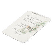 Magnet Flexible European Robin & Hawthorn – Editable Botanical Wed (Côté Gauche)