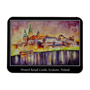 Magnet Flexible EVE Painted Wawel, Krakow, Poland    