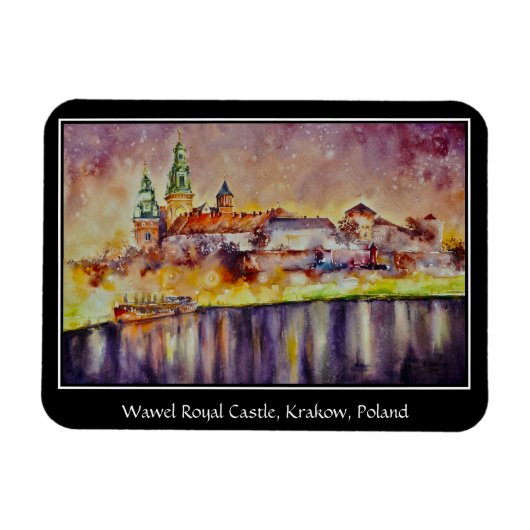 Magnet Flexible EVE Painted Wawel, Krakow, Poland     (Horizontal)