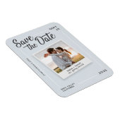 Magnet Flexible Événement Mariage Moderne Écriture Sauvegarder Dat (Côté Droit)