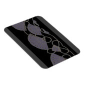 Magnet Flexible Éventail Violet Élégant (Côté Droit)
