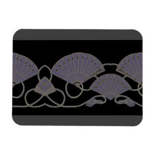 Magnet Flexible Éventail Violet Élégant