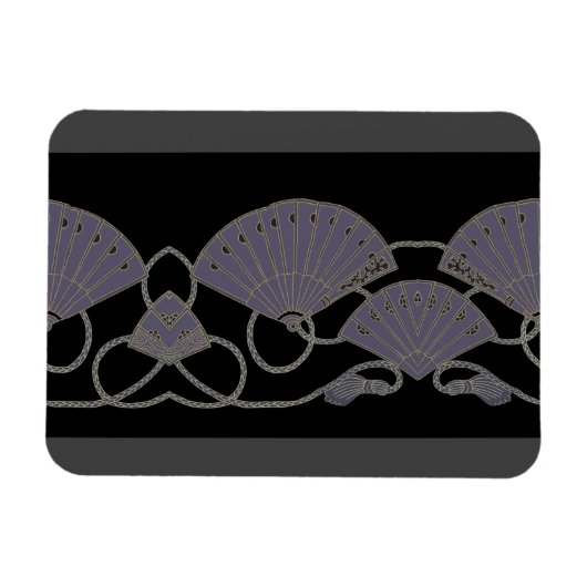 Magnet Flexible Éventail Violet Élégant (Horizontal)