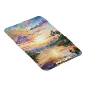 Magnet Flexible Everglades National Park Aquarelle Peinture (Côté Droit)