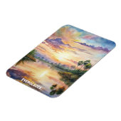 Magnet Flexible Everglades National Park Aquarelle Peinture (Côté Gauche)