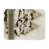 Magnet Flexible Evergreens d'hiver Vintages (Horizontal)