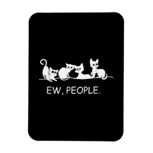 Magnet Flexible Eww Drôle Chat Disant Cadeau du propriétaire d