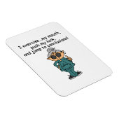 Magnet Flexible Exercice, Push, Jump Humour (Côté Droit)