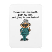 Magnet Flexible Exercice, Push, Jump Humour (Vertical)