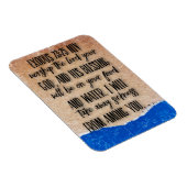 Magnet Flexible Exode 23:25 Verset de la Bible  (Côté Droit)