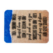 Magnet Flexible Exode 23:25 Verset de la Bible  (Horizontal)