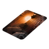 Magnet Flexible Exoplanet Trappist-1f De Son Côté Nocturne Icy. (Côté Gauche)