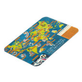 Magnet Flexible Exploration et découverte Carte du monde de l'hist (Côté Gauche)