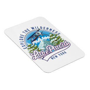 Magnet Flexible Explorer la nature, lac placide