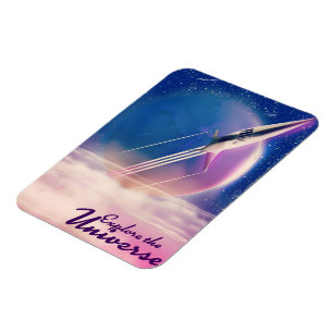 Magnet Flexible Explorer l'affiche de l'espace Vintage Universe