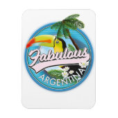Magnet Flexible explorer le logo fabuleux de l'Argentine (Vertical)